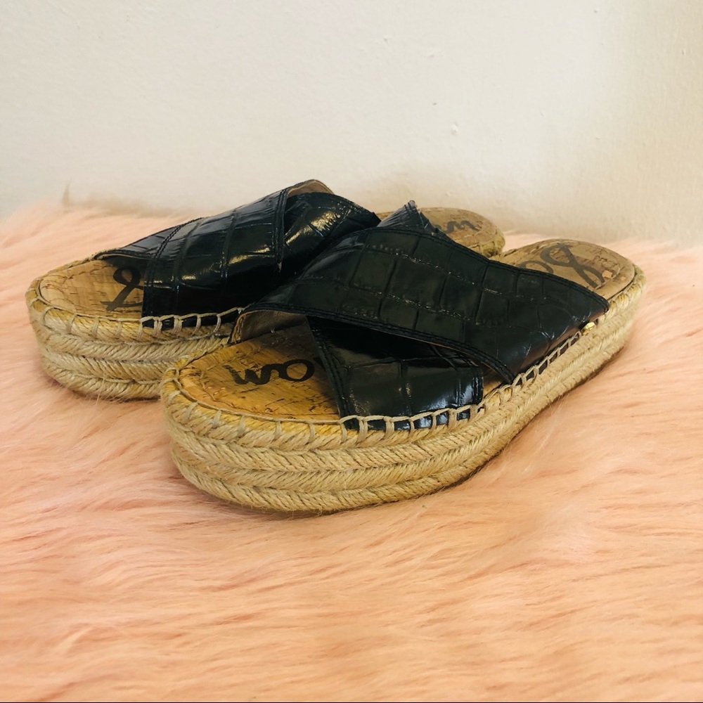 Sam Edelman espadrilles slides Sz 6